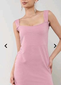 Shein Strappy Sleeves Ribbed Mini Bodycon Dress –