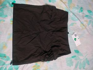 Brown Pocket Skirt