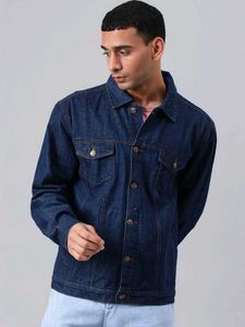 Stylish Dark Blue Denim Jacket