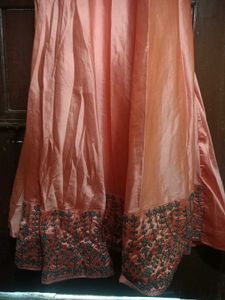 Elegant Peach Anarkali Suit