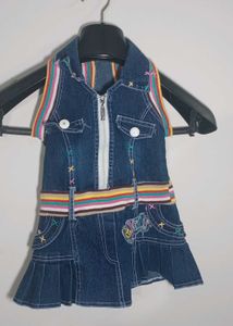 Denim Dress For Girls