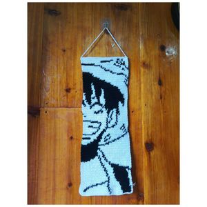 Luffy Crochet Tapestry (Wall Hanging)