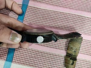 Fastrack Black &amp; Red Accented Watch