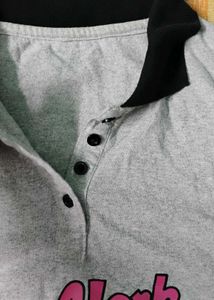 Grey Crop T-shirt