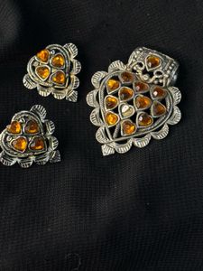 Heart Pendant &amp; Earring Set