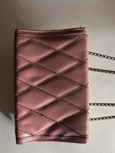 Pink Quilted Chain Bag