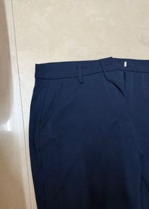 AND Straight Fit Trousers Mid Rise