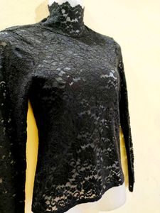 High Neck Fitted Top