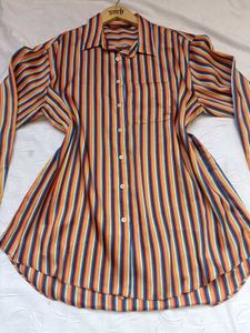 Zara Striped Silky Shirt
