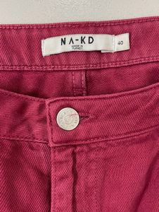 Maroon High Waisted Jeans