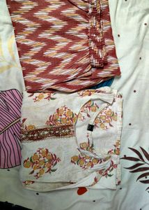 Floral Print Kurta with Pants Set