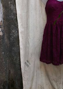 I. Purple Lace Mini Dress