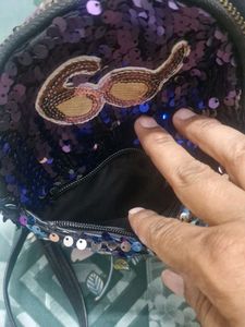small cute Sequin Mini Backpack
