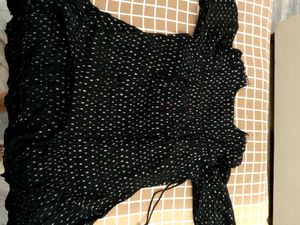 Stylish Black Printed Dress