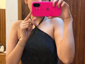 Black Halter Midi Dress