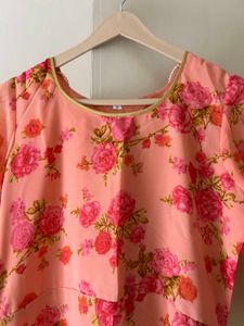 Floral Anarkali Dupatta Set
