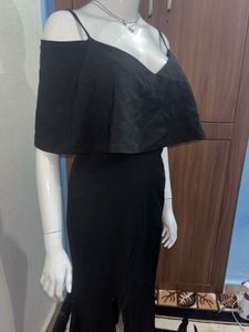 Elegant Black Party Maxi Dress