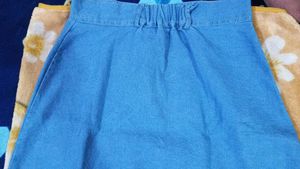Vintage Light Wash Denim Skirt