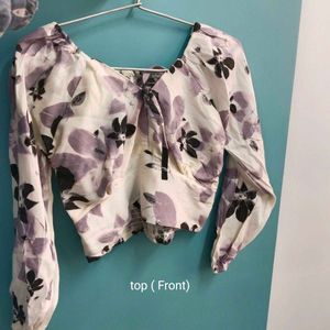 Crop Top With Matching Pants