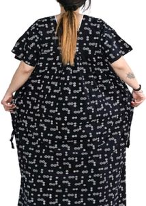 Bindass female collection Women Nighty (Black)Supe