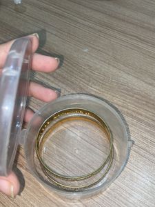 golden artificial bangles