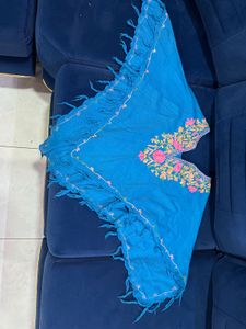 Stylish Kashmiri Wool Poncho Shrug Top.