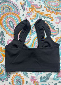 Cute black crop top