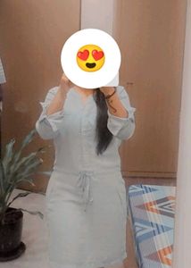 Girls Sky Colour Shirt