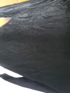Sparkly Black Long Sleeve Top