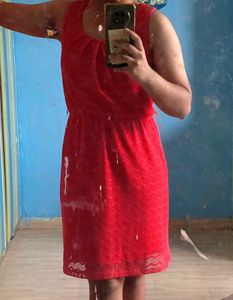 Coral Sleeveless Dress