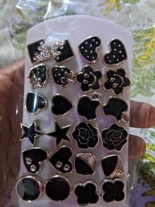 Earring Stud Set - 12 Pairs