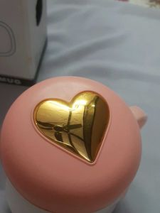 BRAND NEW Pink &#39;Love You&#39; Mug with Lid