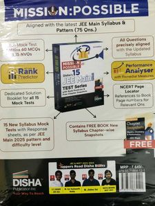 JEE Main Test Series by Disha