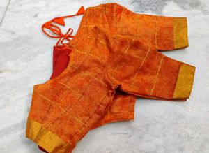 Orange color Cotton Blouse