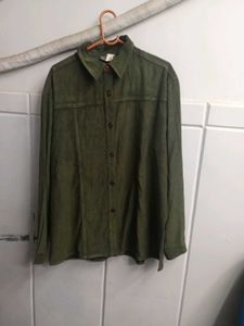 Harve Bernard Green Button-Up Shirt