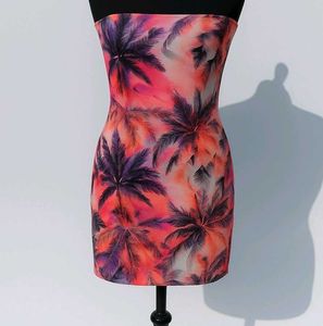 Tropical Print Mini Dress