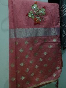 Elegant Embroidered Saree💖🌸