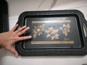 Black Tray Set Of 3