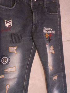 Stylish Boys' Design Jeans