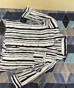 Myntra Black And White Night Suit