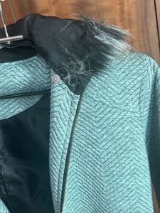 Sea green Colour Coat For Winters