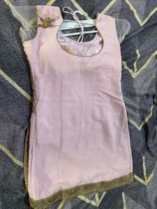 Elegant Pink Heavy Sharara Suit