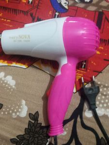 Nova Foldable Hair Dryer (1000W) Like New With Original Packing