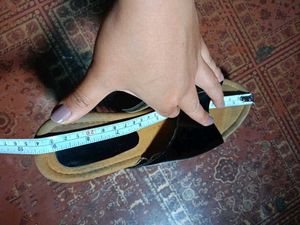 Vintage Black &amp; Wood Clogs