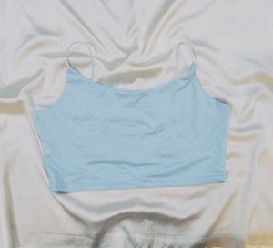 Light Blue Crop Top
