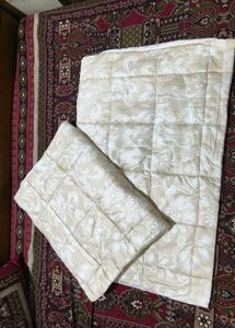 Floral Quilted Pillow Cover