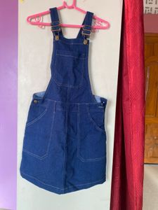 Denim Overalls Shorts