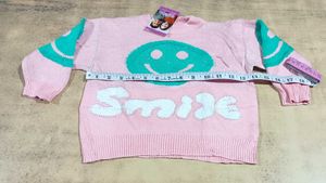 Cute 'Smile' Knitted Sweater