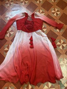 Red &amp; White Dress