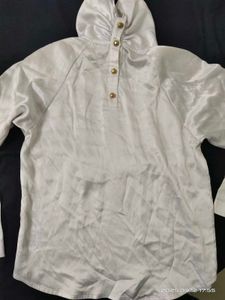 Korean Bow Top - Pure White - S/M